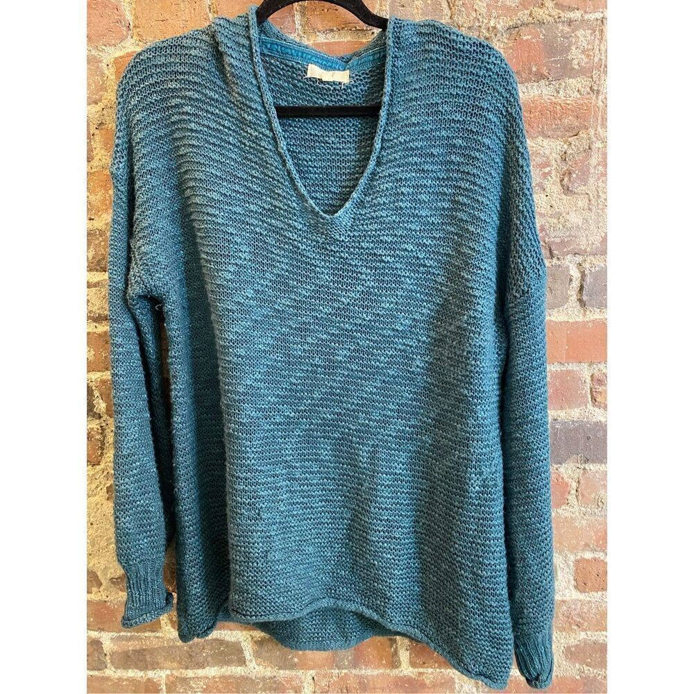 Easel Las Angeles Turquoise Knit Sweater Women’s Size Medium